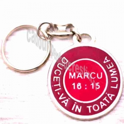 Breloc metalic, Duceti-va in toata lumea